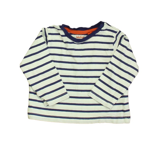 Boden Navy | White Stripe Long Sleeve T-Shirt 3-6 Months 