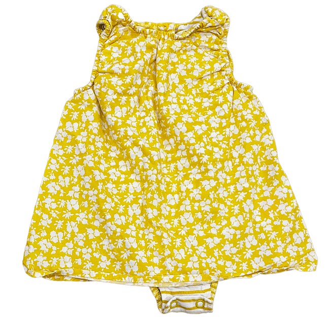 Boden Yellow Floral Romper 3-6 Months 