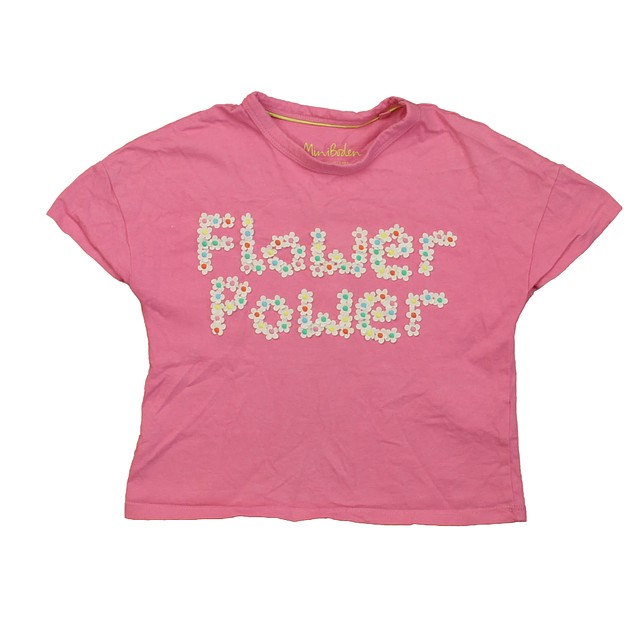 Boden Pink Flower Power T-Shirt 4-5T 