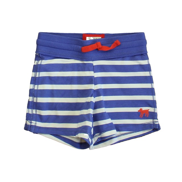 Boden Blue Stripe Shorts 4T 