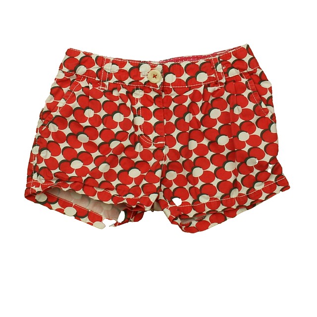 Boden Red Floral Shorts 5T 