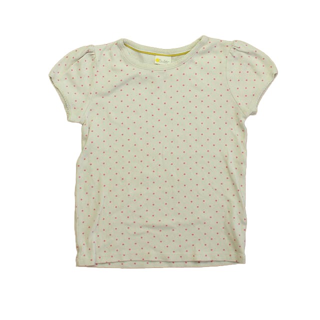 Boden White | Pink Polka Dots T-Shirt 7-8 Years 