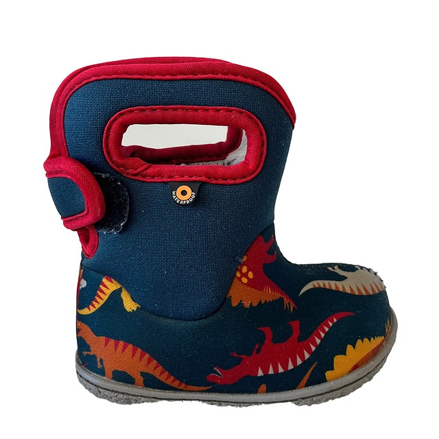 Bogs Teal Dinosaurs Boots 4 Infant 
