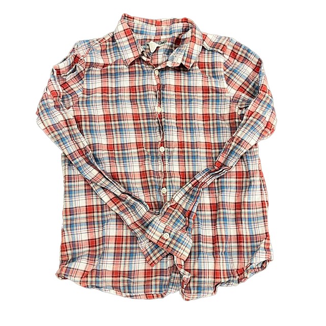 Bonpoint Blue | Pink Plaid Blouse 12 Years 