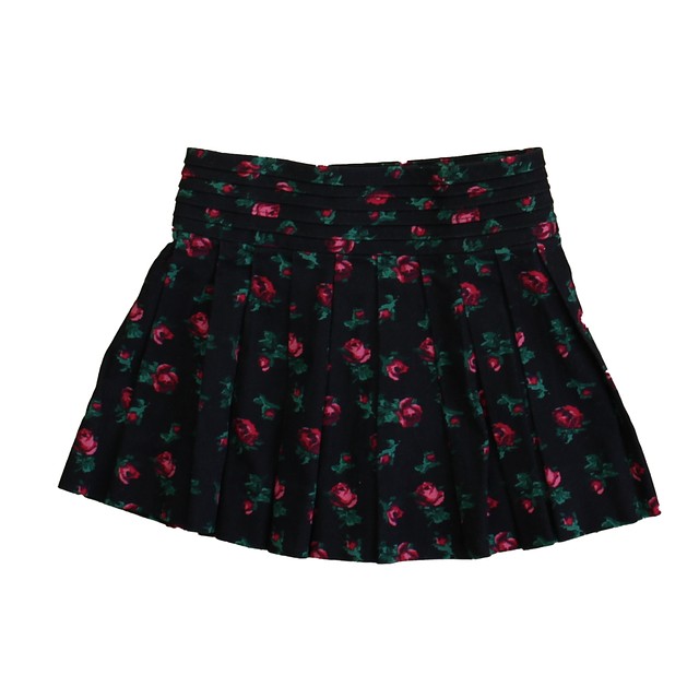 Brooks Brothers Navy Floral Skirt 4T 