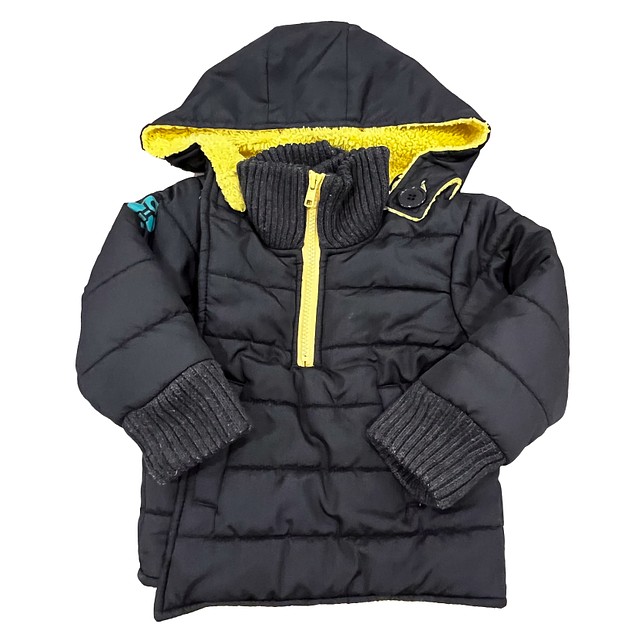 Buckle Me Toastiest Black | Yellow Winter Coat 18 Months 