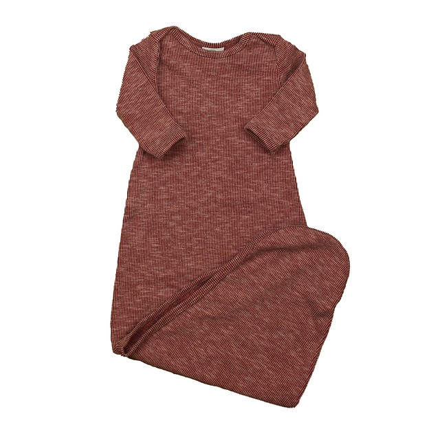 Bumbelou Maroon Ribbed Nightgown 12 Months 
