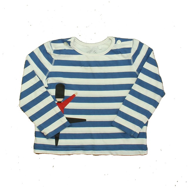 Burberry Blue | White | Red Soldier Long Sleeve T-Shirt 12 Months 