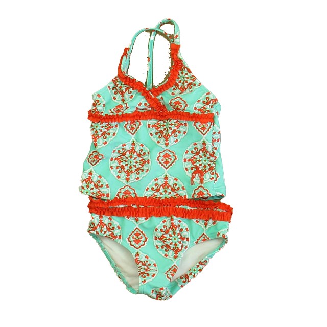 Cabanalife 2-pieces Turquoise | Coral 2-piece Swimsuit 6-12 Months 