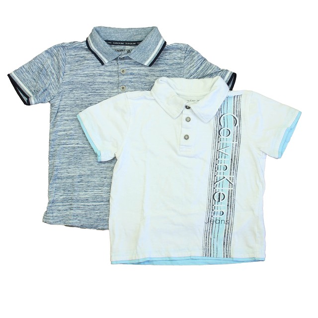 Calvin Klein Set of 2 White | Blue Polo Shirt 4T 