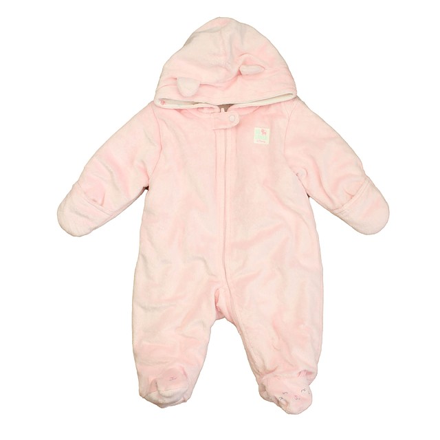 Carter's Pink Velour Bunting 0-3 Months 