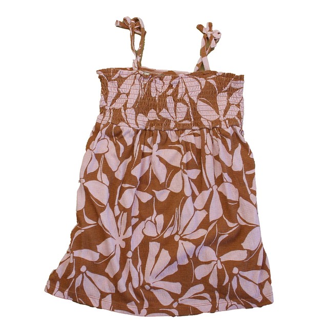 Carter's Pink | Brown Floral Dress 4T 
