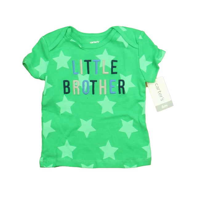 Carter's Green Little Brother T-Shirt 6 Months 