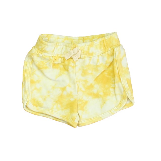Cat & Jack Yellow Tie Dye Shorts 0-3 Months 
