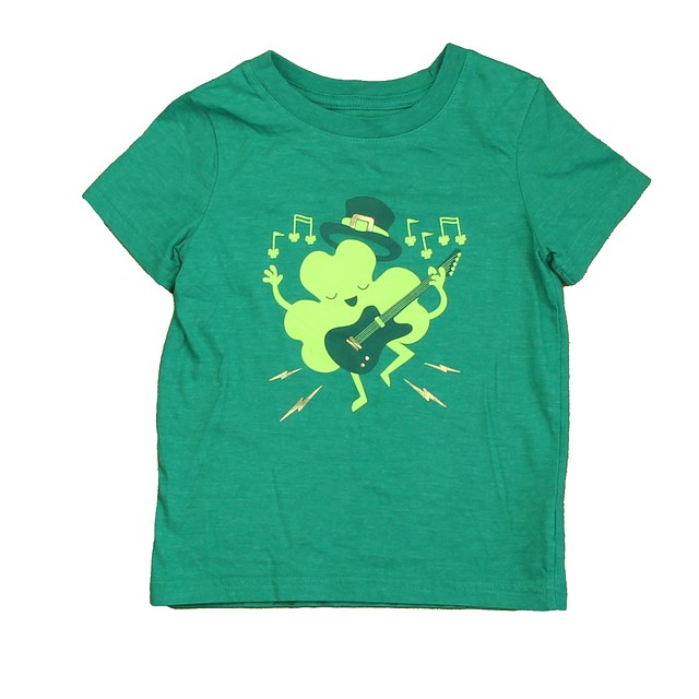 Cat & Jack Green Shamrock T-Shirt 3T 