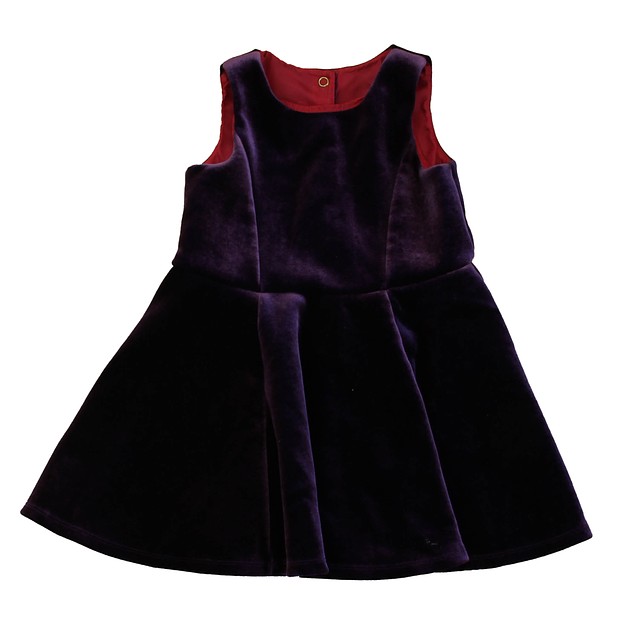 Cat & Jack Purple Velour Dress 4T 