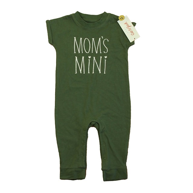 Cat & Jack Green "Moms Mini" Romper 6-9 Months 