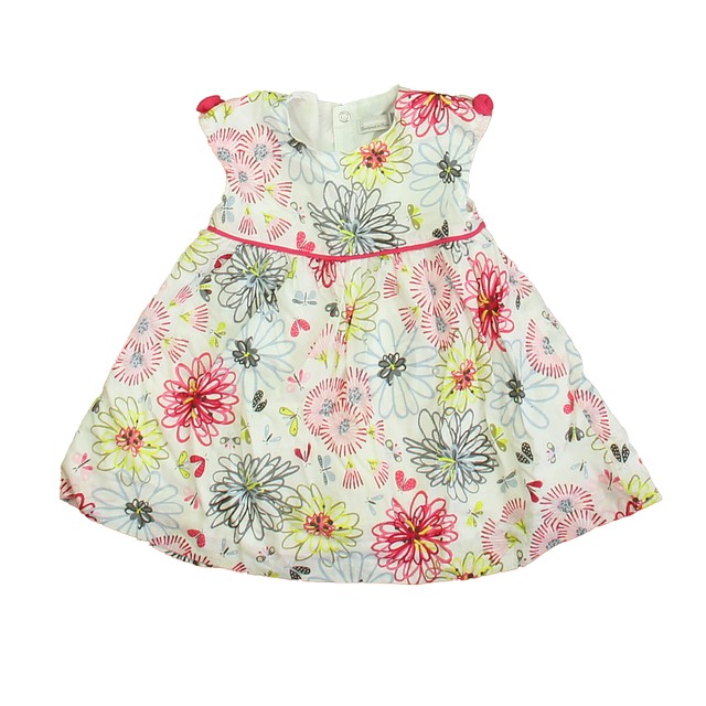Catimini White | Pink | Blue Floral Dress 9 Months 
