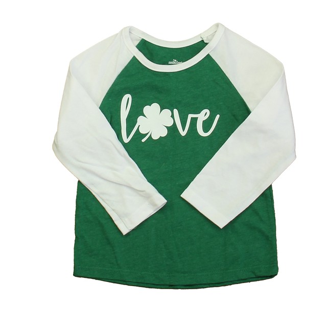 Celebrate St. Patrick's Day Green | White Long Sleeve T-Shirt 18 Months 