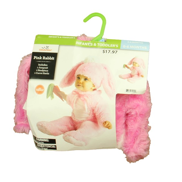 Celebrate Pink Bunny Costume 0-6 Months 