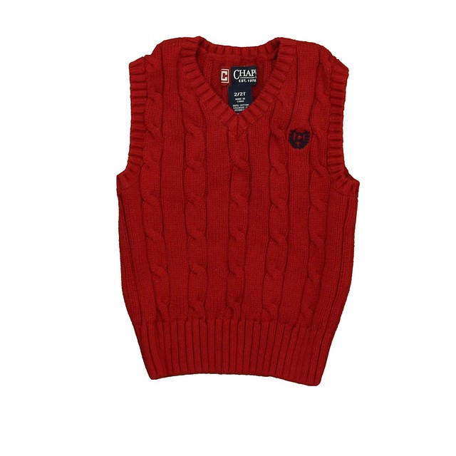 Chaps Red Sweater Vest 2T 