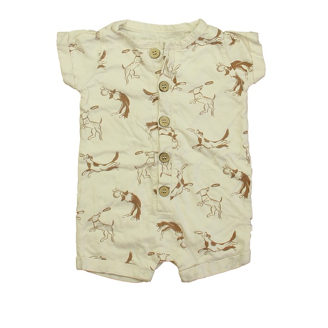 City Mouse Ivory Dogs Romper 9-12 Months 