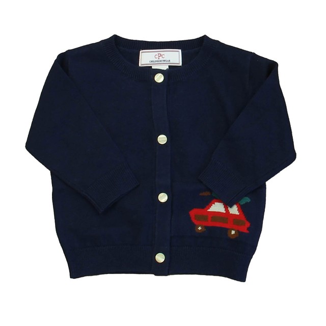 Classic Prep Medieval Blue | Woody Cardigan 0-6 Months 