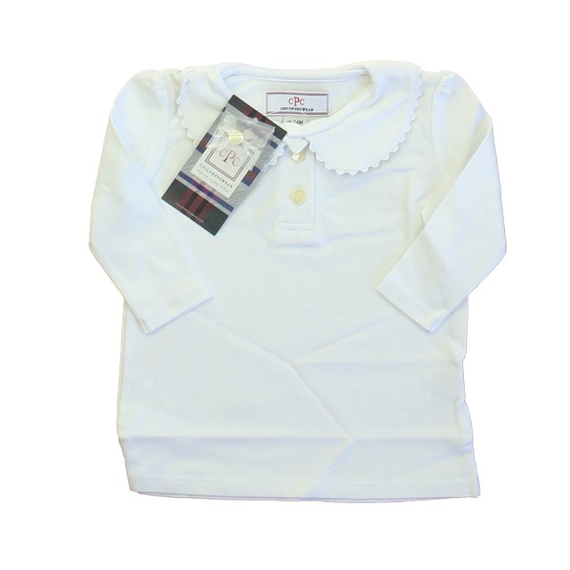 Classic Prep Bright White Long Sleeve Shirt 12-24 Months 