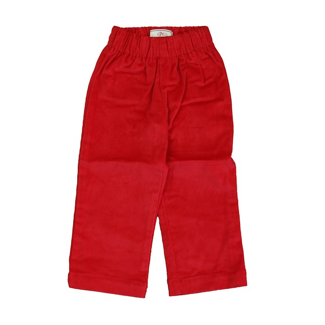 Classic Prep Crimson Corduroy Pants 12-24 Months 