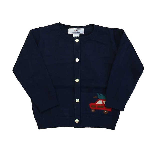 Classic Prep Medieval Blue | Woody Cardigan 12-24 Months 