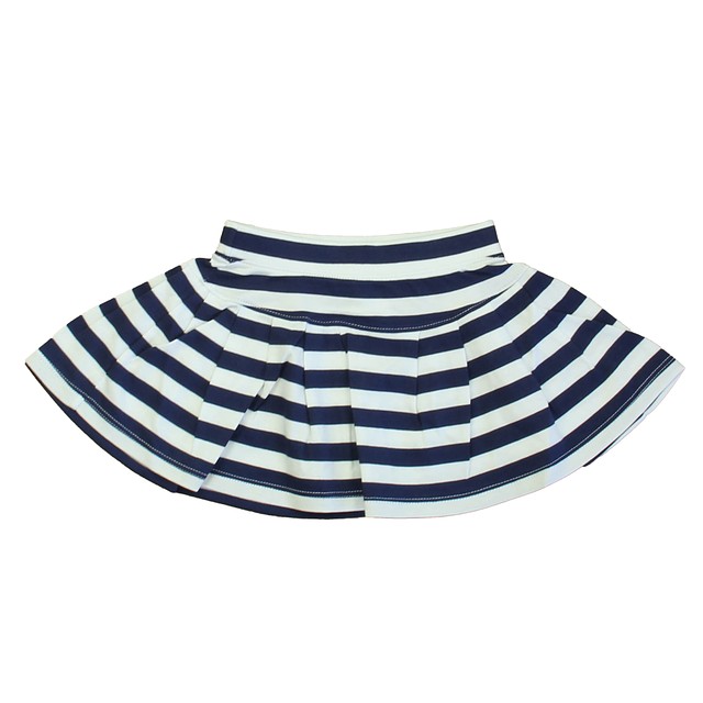 Classic Prep Cornflower Blue | Bright White Stripe Skirt 2-5T 