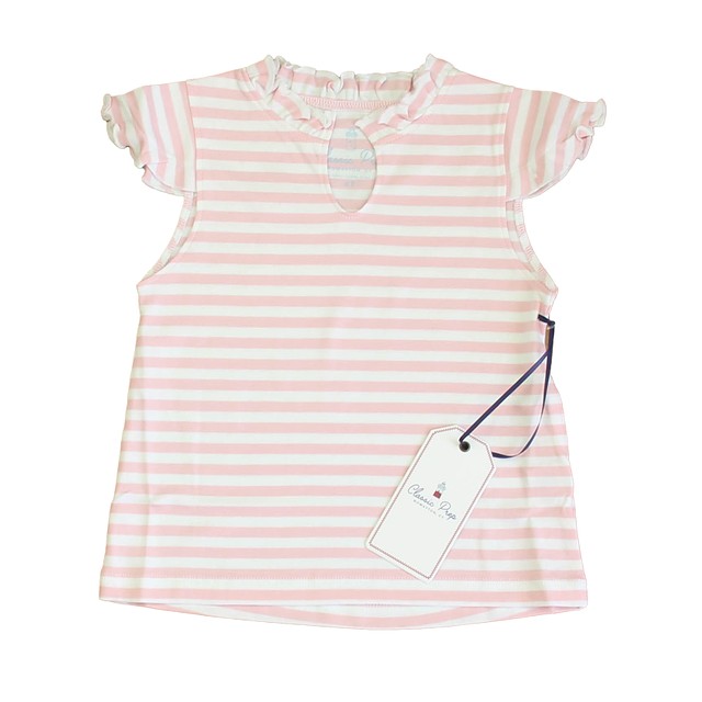 Classic Prep Lilly's Pink | Bright White T-Shirt 2-5T 