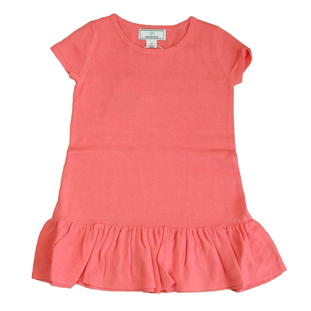 Classic Prep Sunkissed Coral Sweater Dress 2-5T 