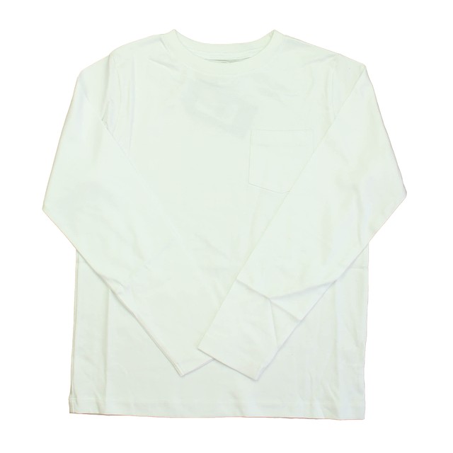 Classic Prep Bright White Long Sleeve T-Shirt 6-14 Years 