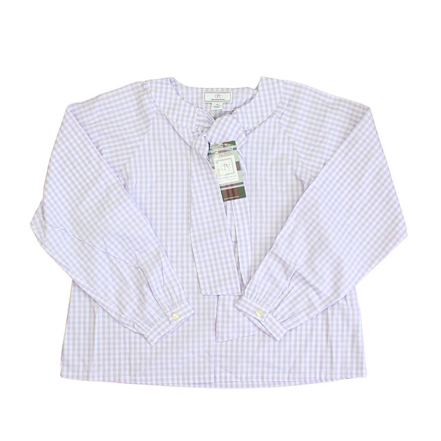Classic Prep Lavender Gingham Blouse 6-14 Years 