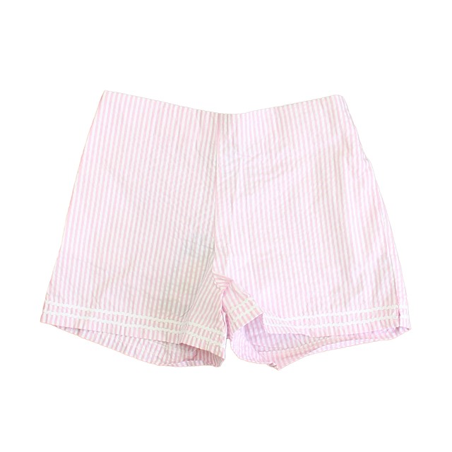Classic Prep Pink | White Stripe Shorts 6-14 Years 