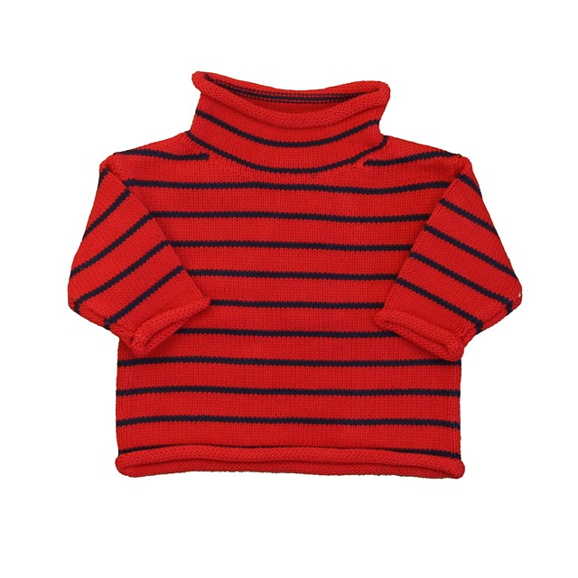 Classic Prep Lollipop | Medieval Blue Stripe Sweater 6-9 Months 