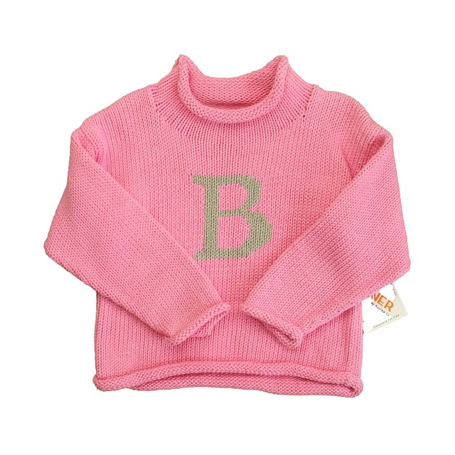 Claver Pink "B" Sweater 24 Months 