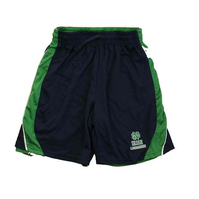 Colosseum Navy | Green Notre Dame Athletic Shorts 12-14 Years 