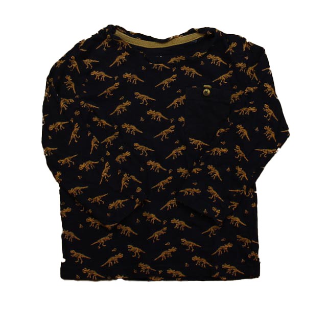 Craft + Flow Navy Dinosaurs Long Sleeve T-Shirt 3T 