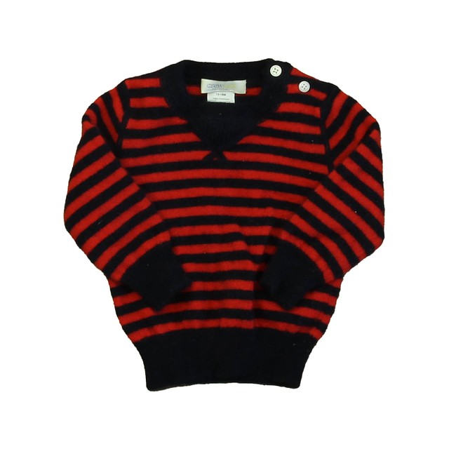 Crewcuts Navy | Red Stripe Sweater 12-18 Months 