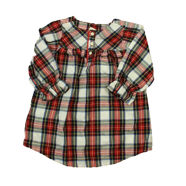 Crewcuts Red Plaid Nightgown 2T 
