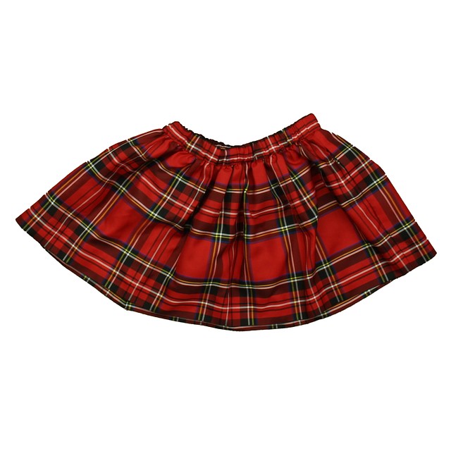 Crewcuts Red Plaid Skirt 2T 