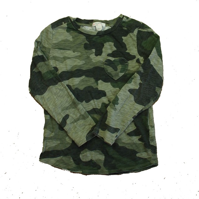Crewcuts Green Camo Long Sleeve T-Shirt 4-5T 