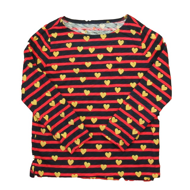 Crewcuts Navy | Red | Gold Hearts Long Sleeve Shirt 8-9 Years 