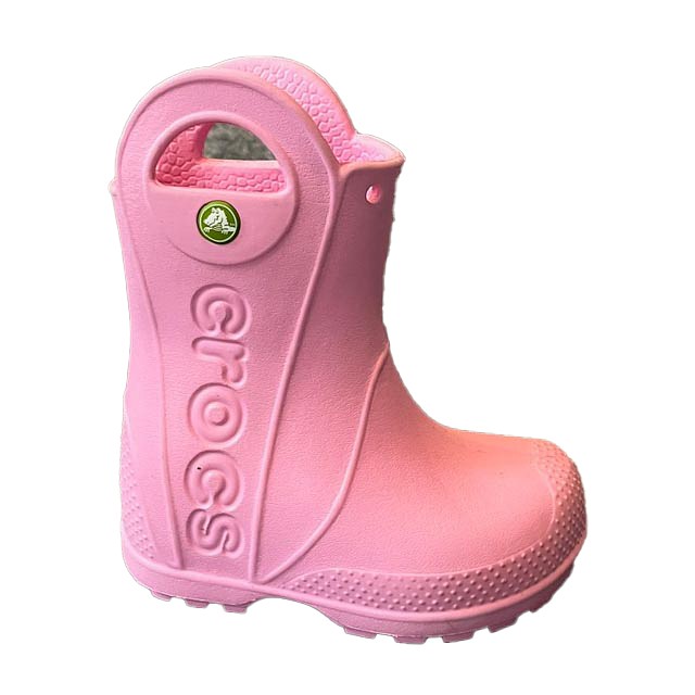 Crocs Pink Rain Boots 6 Toddler 