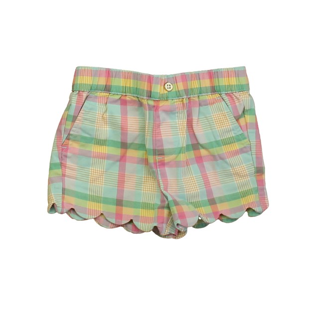 Crown & Ivy Pink | Green Plaid Shorts 2T 