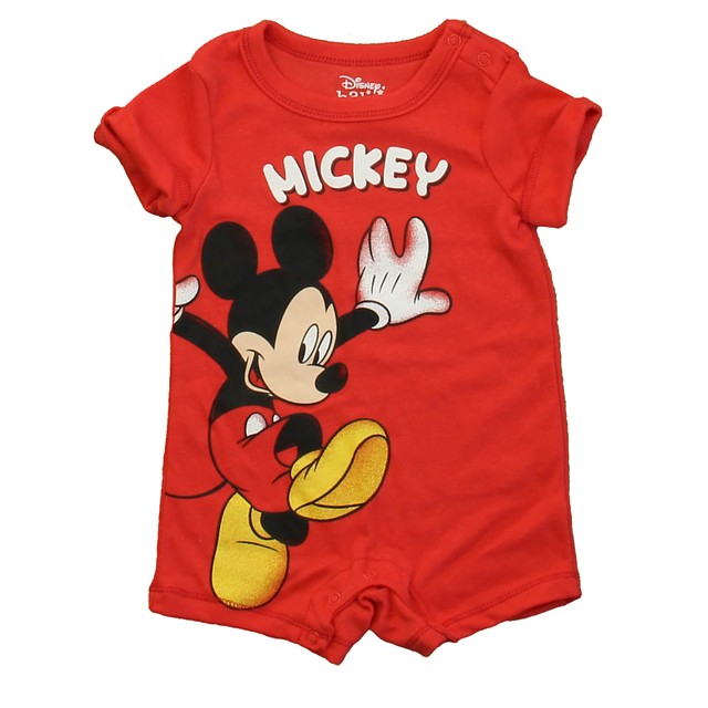 Disney Red Mickey Romper 12 Months 