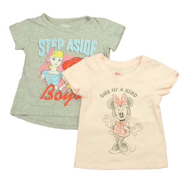 Disney Set of 2 Pink Minnie | Gray Toy Story T-Shirt 18 Months 