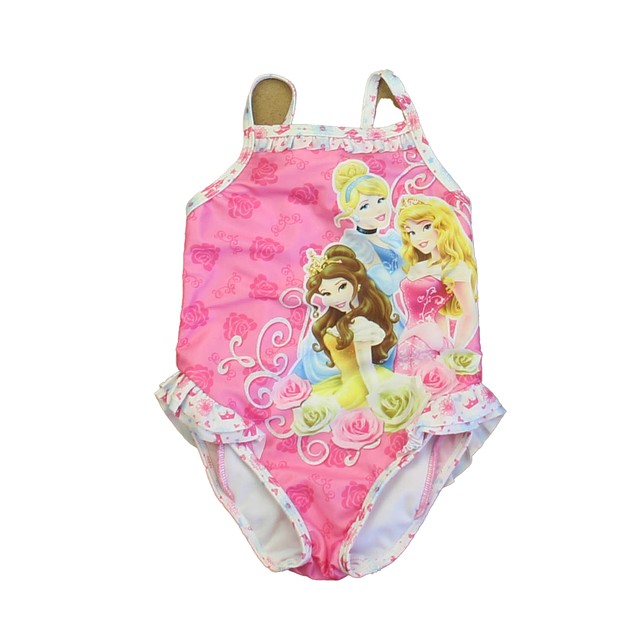 Disney Pink Princesses 1-piece Swimsuit 18 Months 